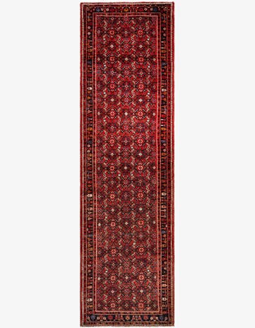 3' 9 x 12' 11 Hamedan Wool Runner Rug
