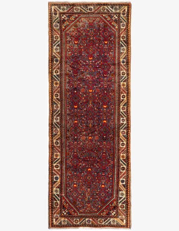 3' 7 x 10' 2 Hamedan Wool Runner Rug