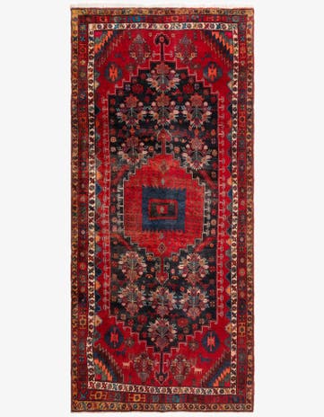 4' 9 x 10' 10 Hamedan Runner Rug