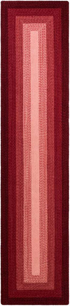 2' 7 x 12' Handmade Hand Braided Wool Runner Rug