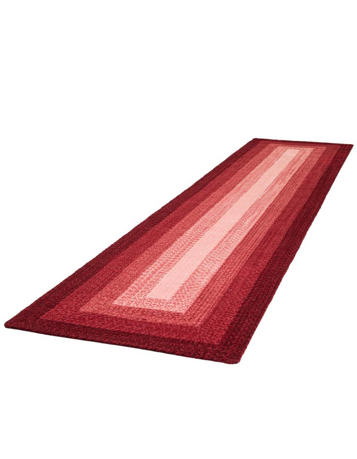 Detail image of 2' 7 x 12' Handmade Hand Braided Wool Runner Rug