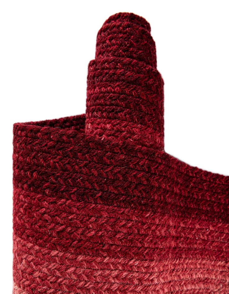 Detail image of 2' 7 x 8'  Hand Hand Braided Wool Runner Rug