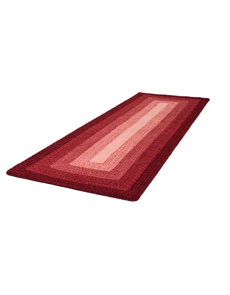 Detail image of 2' 7 x 8'  Hand Hand Braided Wool Runner Rug