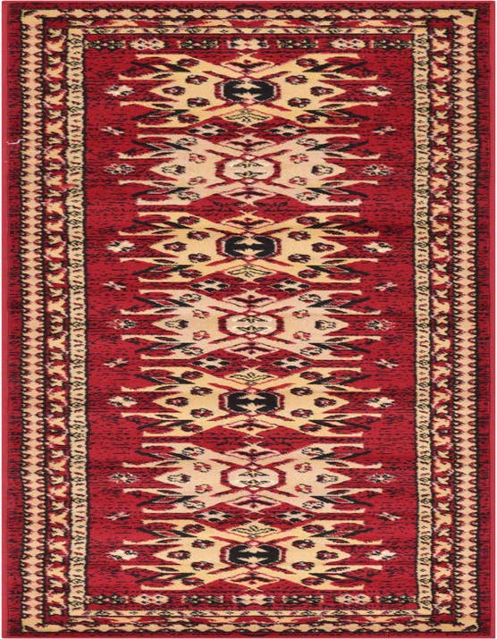 Detail image of 2' x 8' 2 Heriz Design Runner Rug