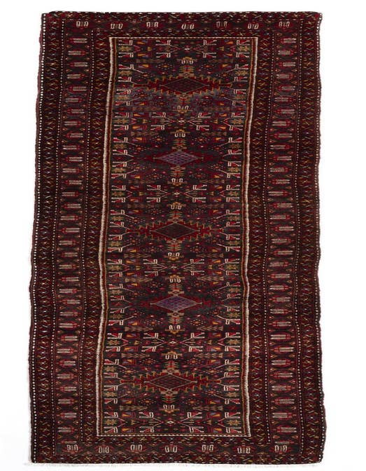 Detail image of 3' x 14' 7 Heriz Wool Runner Rug