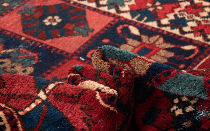 5' 1 x 10' 4 Heriz Wool Runner Rug