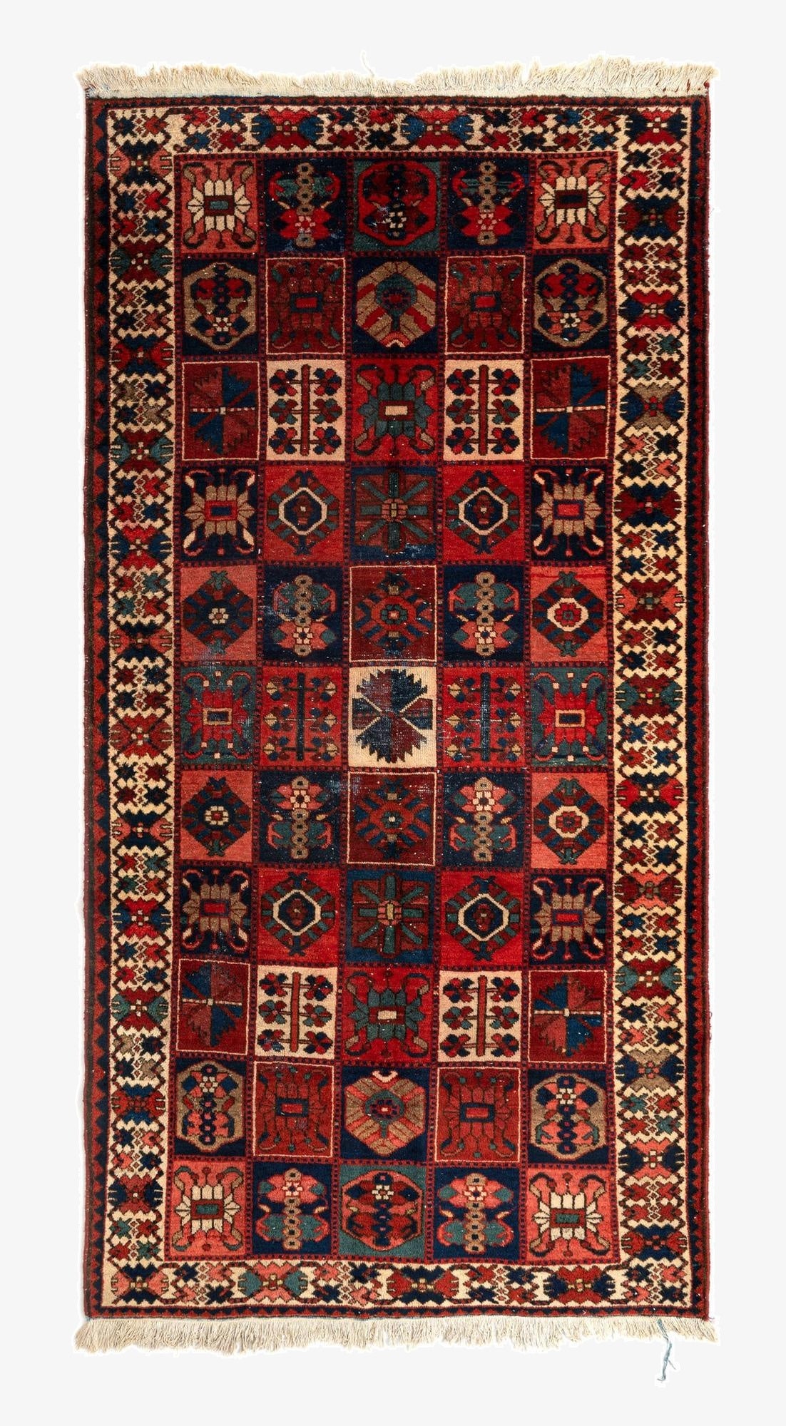 5' 1 x 10' 4 Heriz Wool Runner Rug