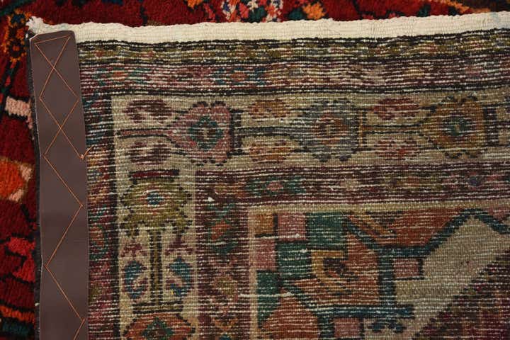 3' 5 x 9' 5 Hand Knotted Hossainabad Persian Wool Runner Rug