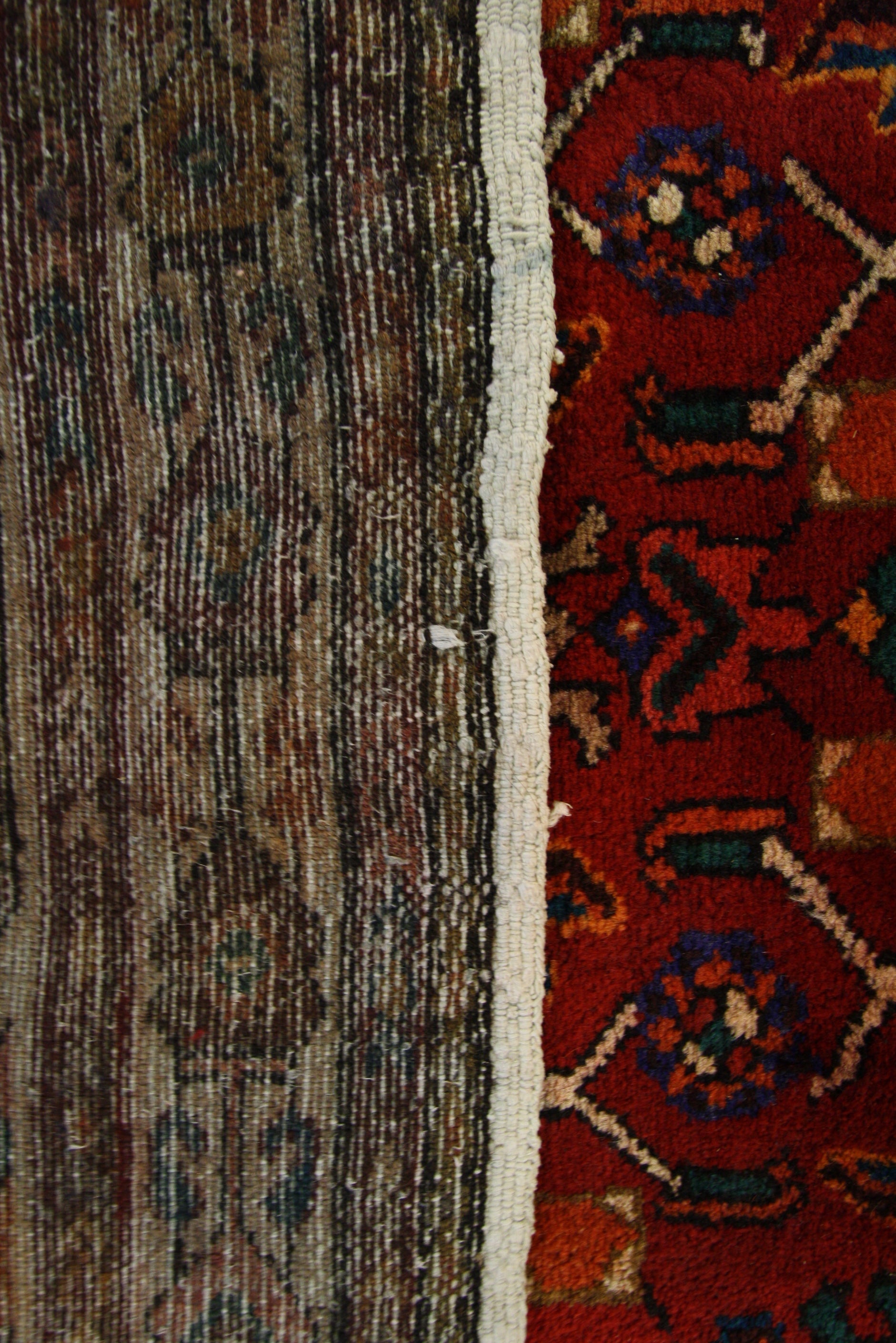 3' 5 x 9' 5 Hand Knotted Hossainabad Persian Wool Runner Rug