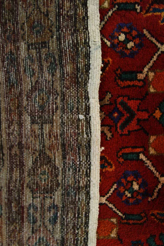 3' 5 x 9' 5 Hand Knotted Hossainabad Persian Wool Runner Rug