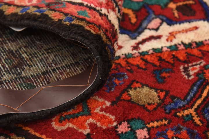 3' 5 x 9' 5 Hand Knotted Hossainabad Persian Wool Runner Rug