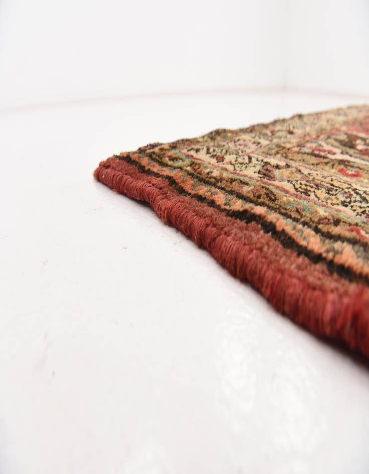 Detail image of 4' 4 x 11'  Hand Knotted Hossainabad Persian Wool Runner Rug