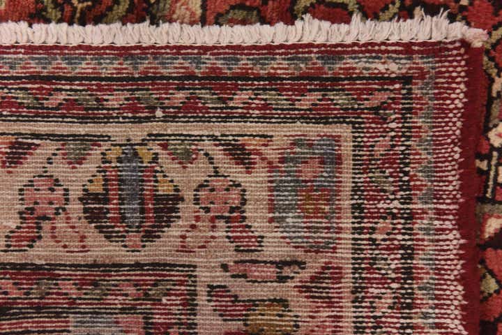 3' 10 x 10' 6 Hand Knotted Hossainabad Persian Wool Runner Rug