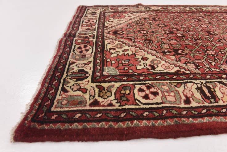 Detail image of 3' 10 x 10' 6 Hand Knotted Hossainabad Persian Wool Runner Rug