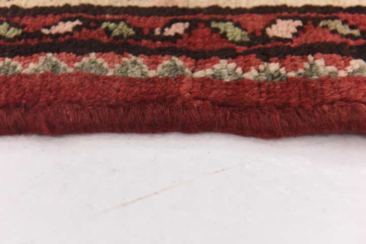 3' 10 x 10' 6 Hand Knotted Hossainabad Persian Wool Runner Rug