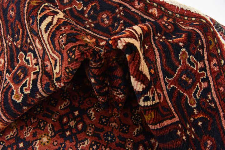 3' 8 x 9' 10 Hand Knotted Hossainabad Persian Wool Runner Rug