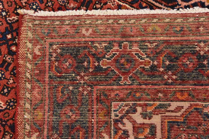 3' 8 x 9' 10 Hand Knotted Hossainabad Persian Wool Runner Rug