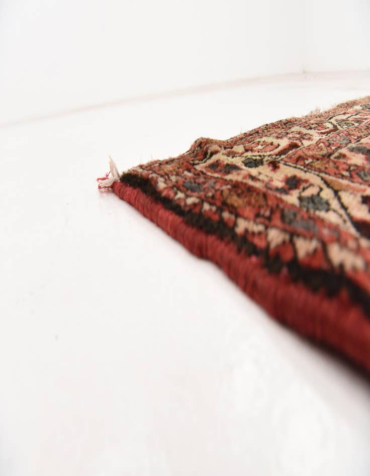 Detail image of 3' 9 x 9' 8  Hand Knotted Hossainabad Persian Wool Runner Rug