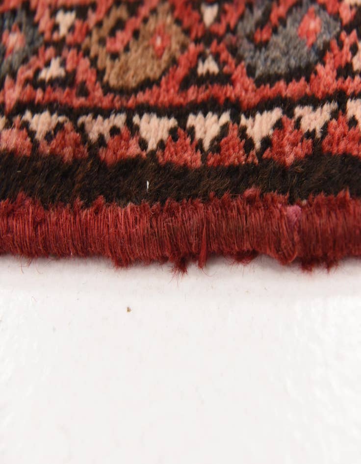 Detail image of 3' 9 x 9' 8  Hand Knotted Hossainabad Persian Wool Runner Rug