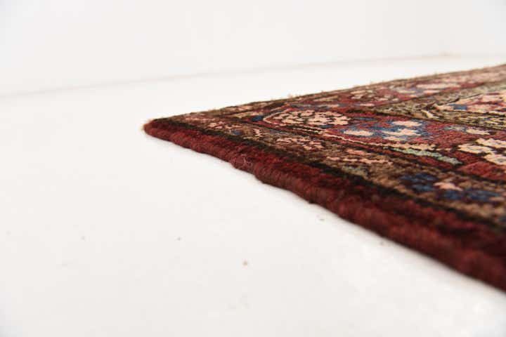 4' x 9' 7 Hand Knotted Hossainabad Persian Wool Runner Rug