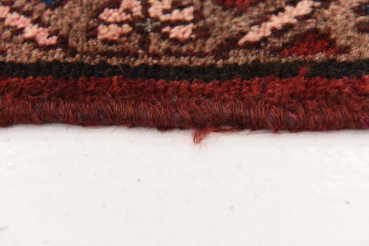 4' x 9' 7 Hand Knotted Hossainabad Persian Wool Runner Rug