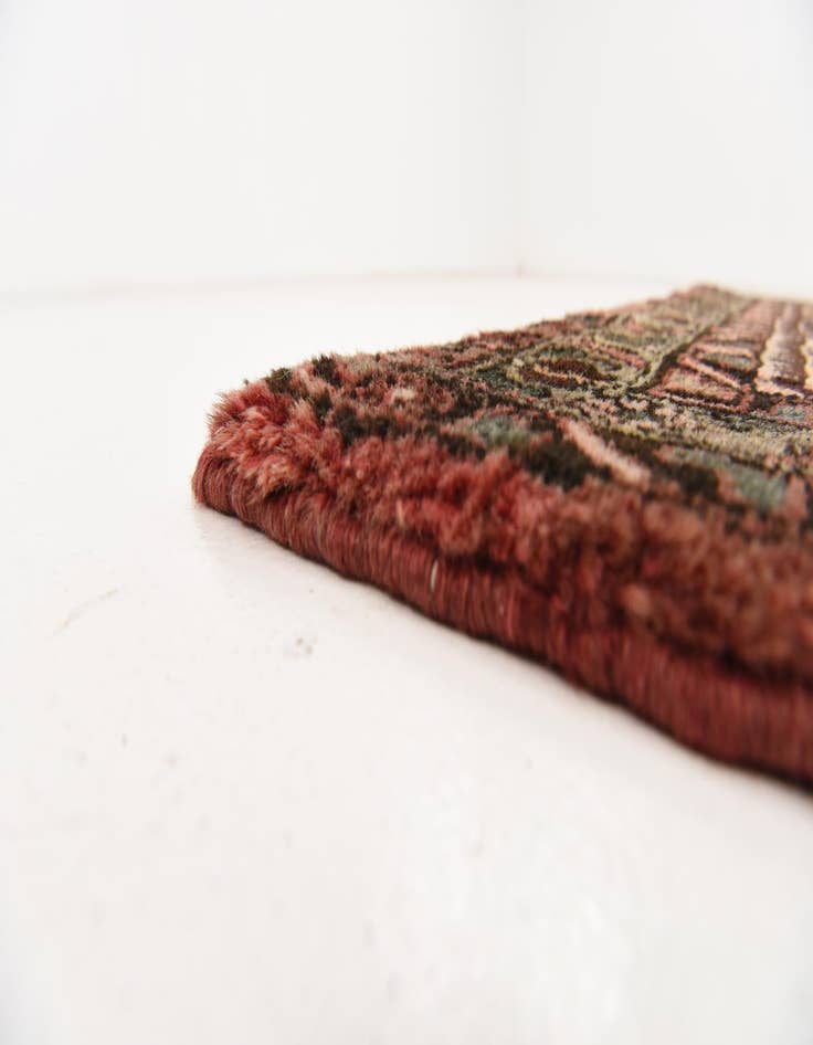 Detail image of 3' 10 x 10' 6  Hand Knotted Hossainabad Persian Wool Runner Rug