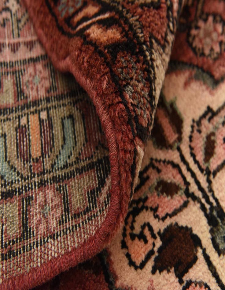 Detail image of 3' 10 x 10' 6  Hand Knotted Hossainabad Persian Wool Runner Rug