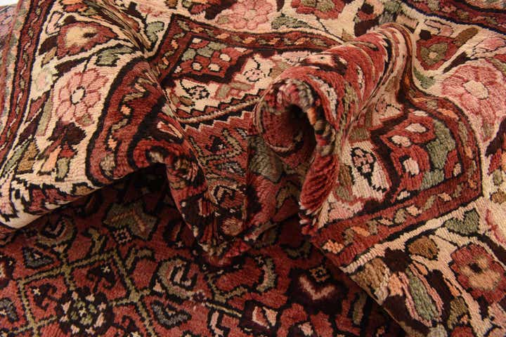 3' 6 x 10' 4 Hand Knotted Hossainabad Persian Wool Runner Rug