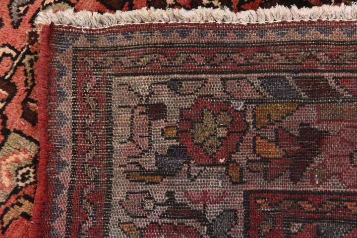 3' 6 x 10' 4 Hand Knotted Hossainabad Persian Wool Runner Rug