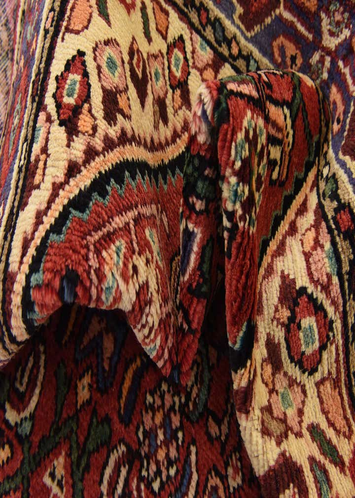 3' 8 x 10' 4 Hand Knotted Hossainabad Persian Wool Runner Rug