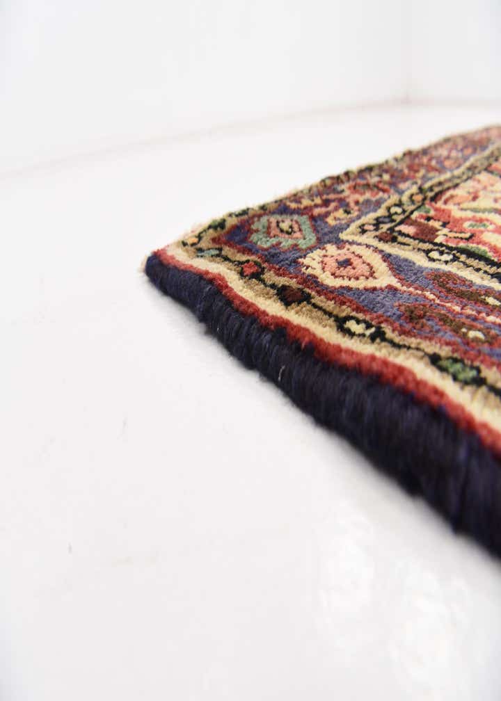 3' 8 x 10' 4 Hand Knotted Hossainabad Persian Wool Runner Rug