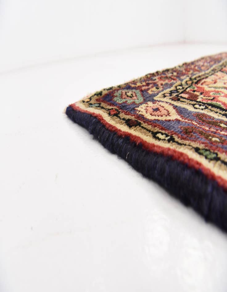 Detail image of 3' 8 x 10' 4 Hand Knotted Hossainabad Persian Wool Runner Rug