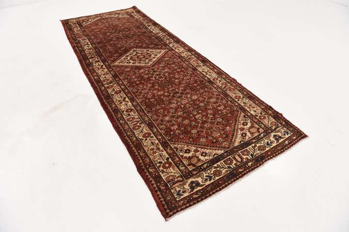 115cm x 315cm anudado a mano Hossainabad Alfombra Persa Lana Pasillera