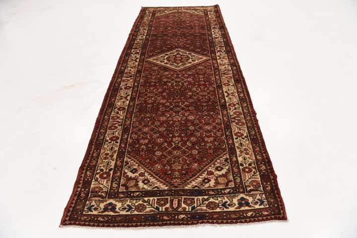 115cm x 315cm anudado a mano Hossainabad Alfombra Persa Lana Pasillera