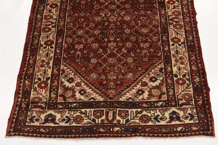 115cm x 315cm anudado a mano Hossainabad Alfombra Persa Lana Pasillera