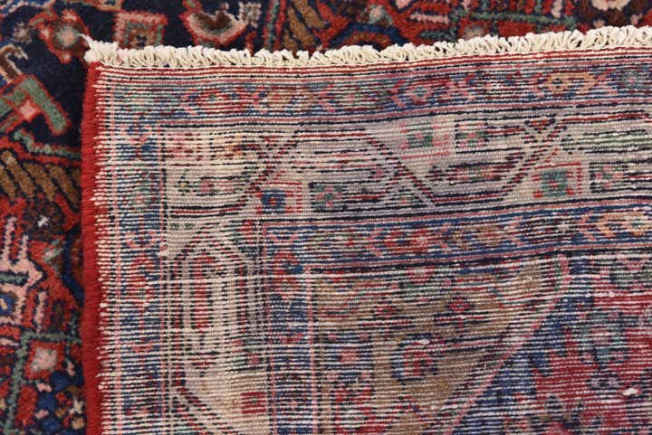 3' 6 x 10' 7 Hand Knotted Hossainabad Persian Wool Runner Rug