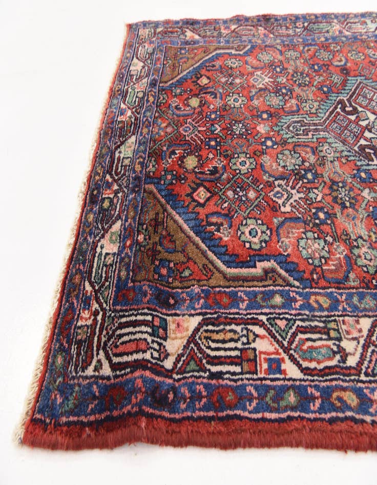 Detail image of 3' 6 x 10' 7  Hand Knotted Hossainabad Persian Wool Runner Rug