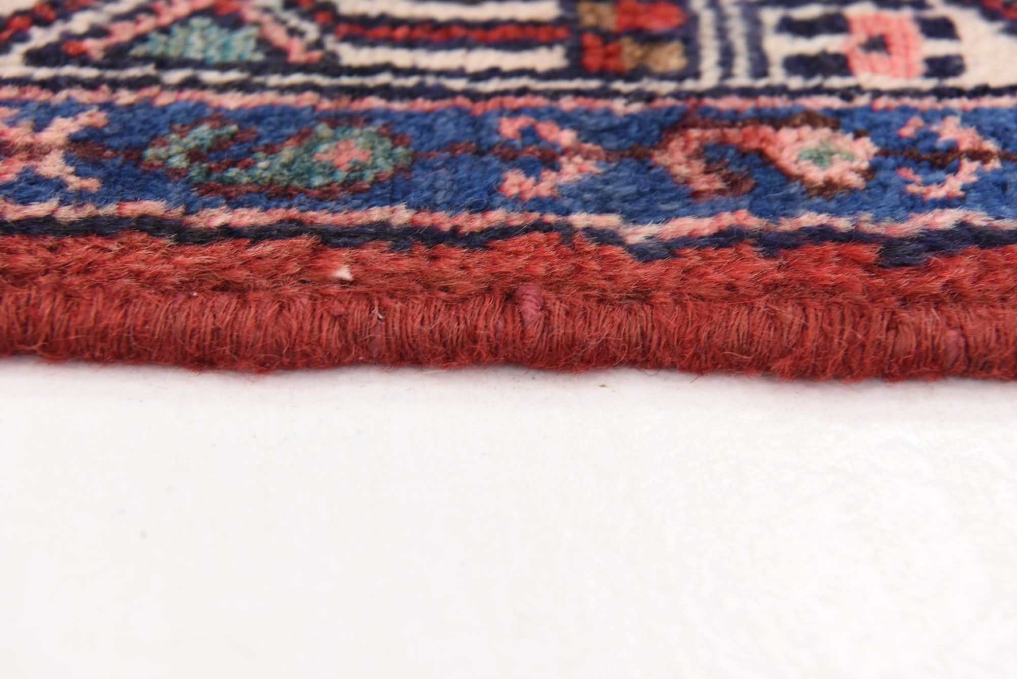 3' 6 x 10' 7 Hand Knotted Hossainabad Persian Wool Runner Rug