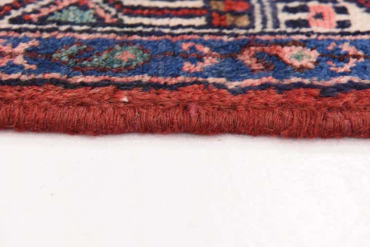 3' 6 x 10' 7 Hand Knotted Hossainabad Persian Wool Runner Rug