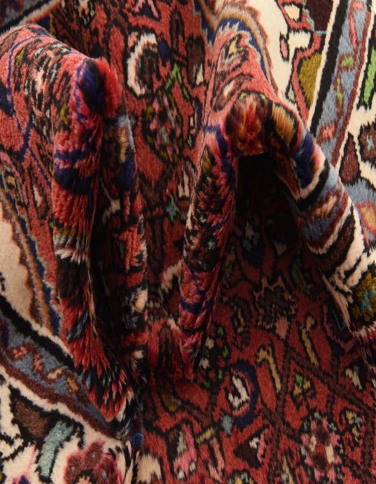 Detail image of 3' 7 x 9' 8  Hand Knotted Hossainabad Persian Wool Runner Rug