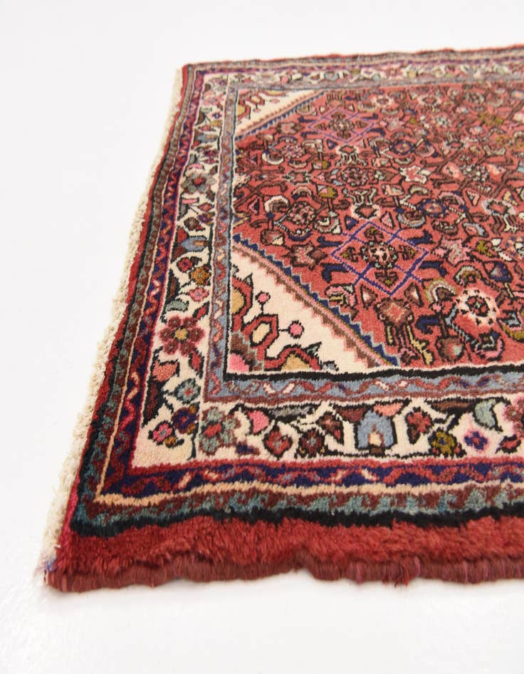 Detail image of 3' 7 x 9' 8  Hand Knotted Hossainabad Persian Wool Runner Rug