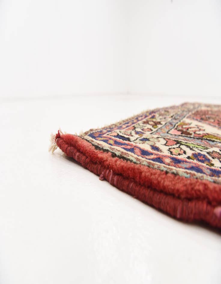 Detail image of 3' 7 x 9' 8  Hand Knotted Hossainabad Persian Wool Runner Rug