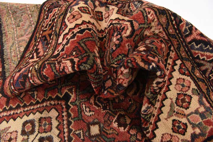 110cm x 295cm anudado a mano Hossainabad Alfombra Persa Lana Pasillera