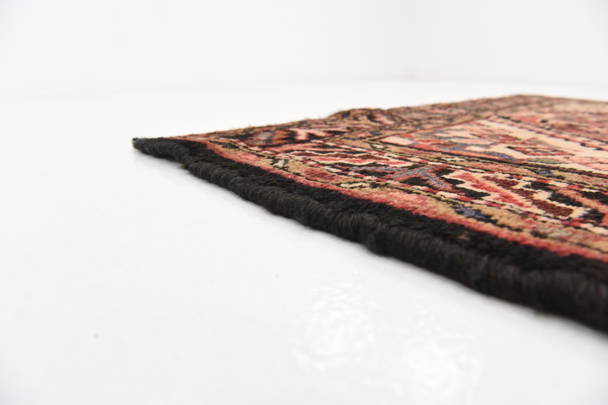 110cm x 295cm anudado a mano Hossainabad Alfombra Persa Lana Pasillera