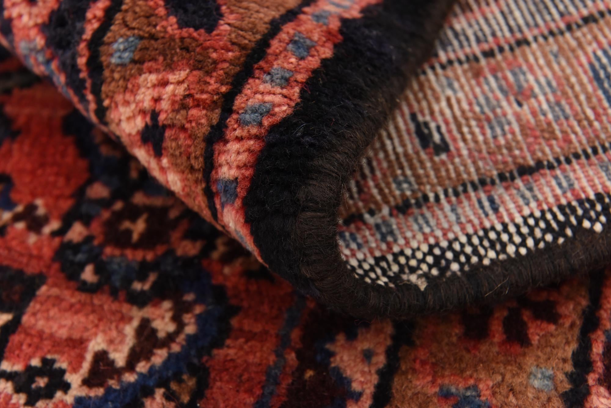 5' 6 x 11' 1 Hand Knotted Hossainabad Persian Wool Runner Rug