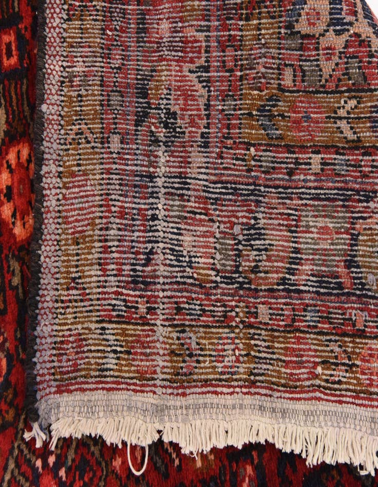 Detail image of 4' x 16' 10 Hand Knotted Hossainabad Persian Wool Runner Rug