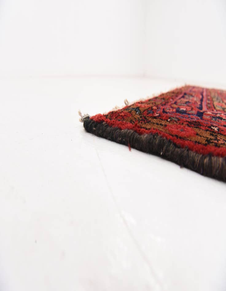 Detail image of 4' x 16' 10 Hand Knotted Hossainabad Persian Wool Runner Rug