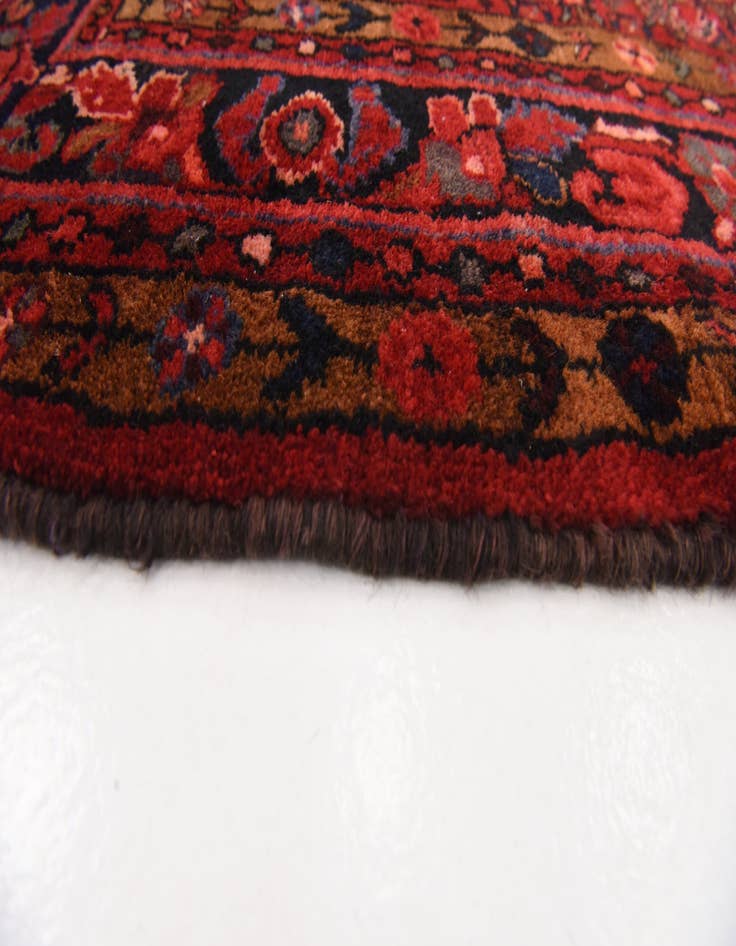 Detail image of 4' x 16' 10 Hand Knotted Hossainabad Persian Wool Runner Rug