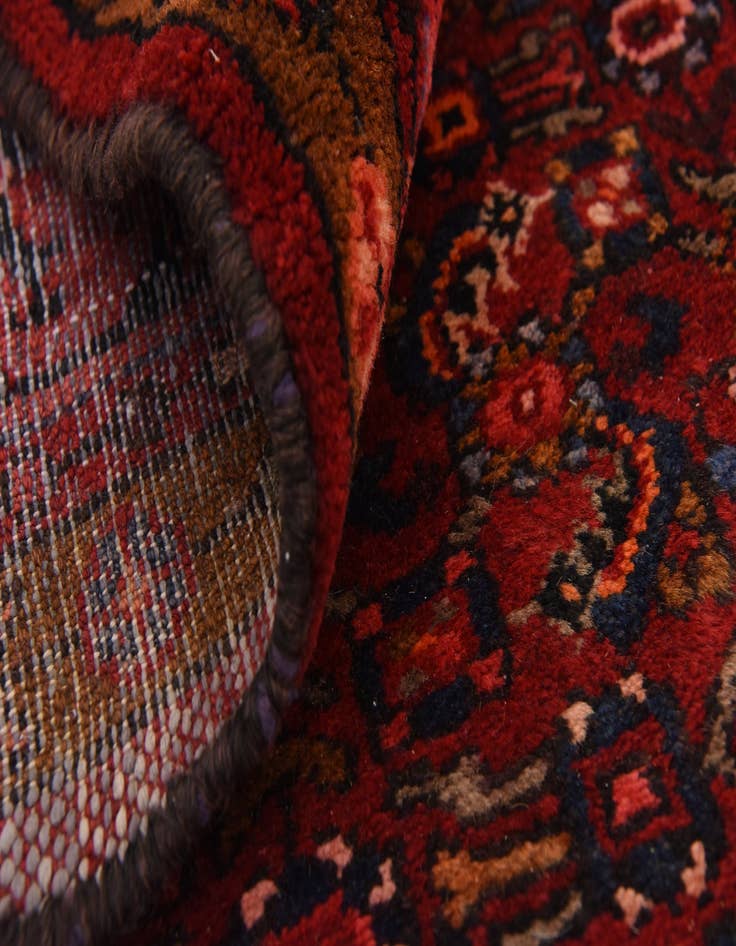 Detail image of 4' x 16' 10 Hand Knotted Hossainabad Persian Wool Runner Rug