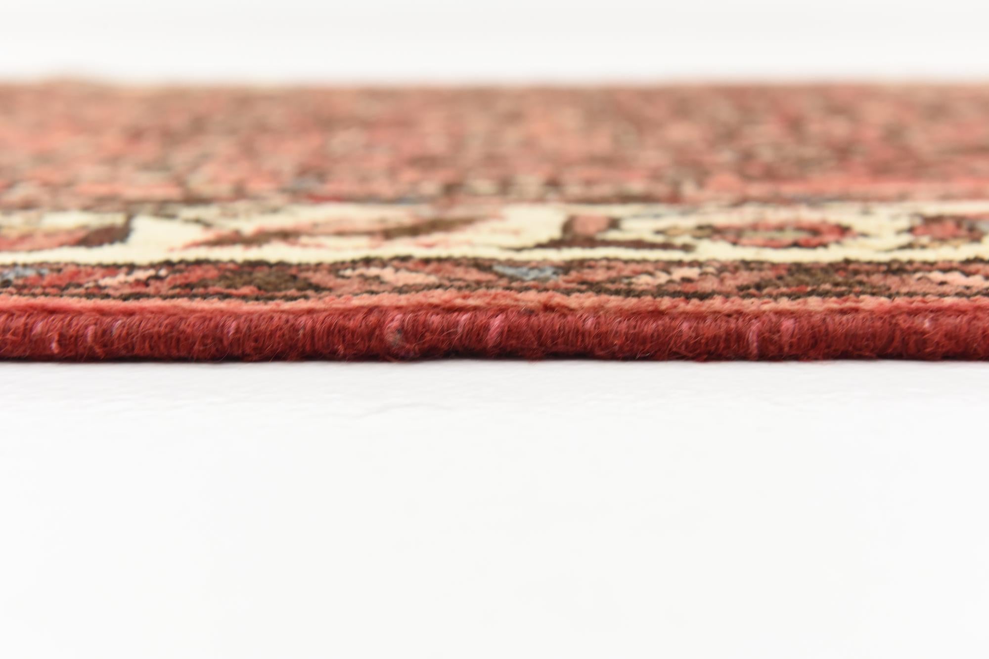 3' 7 x 10' 7 Hand Knotted Hossainabad Persian Wool Runner Rug